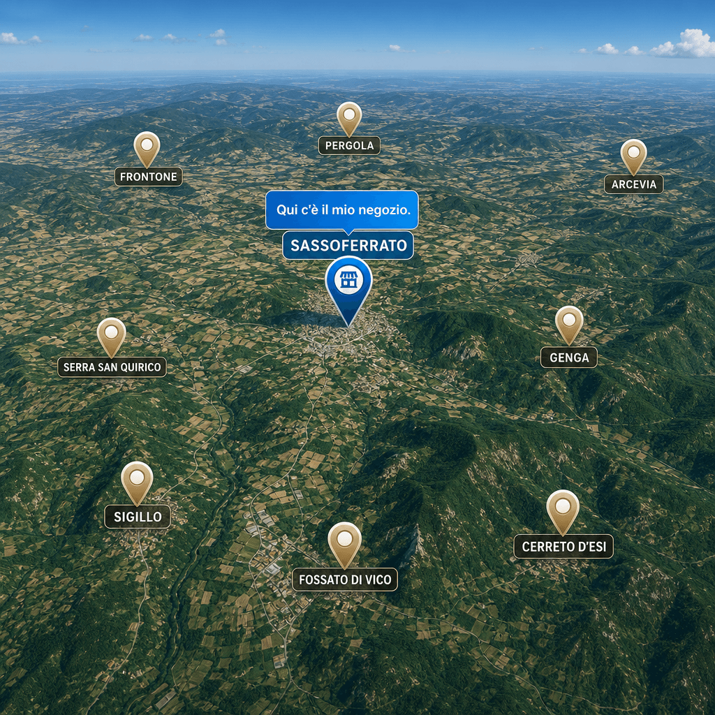 Mappa della posizione del negozio a Sassoferrato